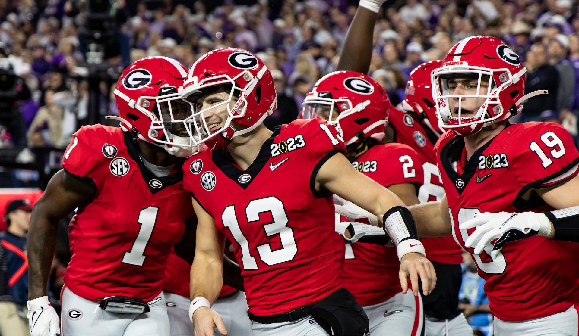 Georgia Bulldogs during the 2023 National Championship Game