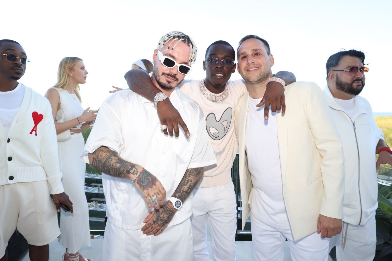 J Balvin, Bobby Shmurda and Michael Rubin