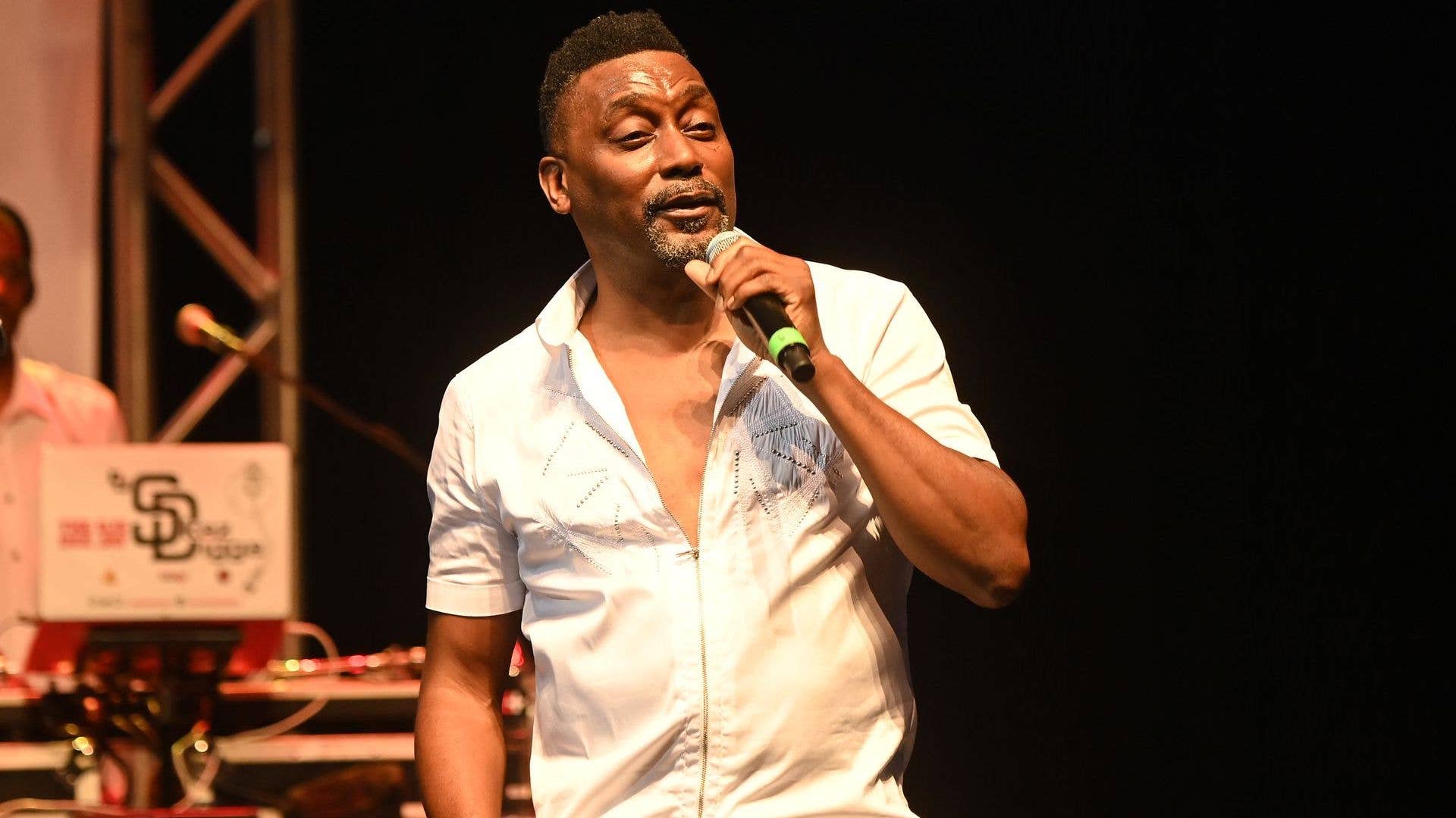 Rapper Big Daddy Kane performs in concert during 2021 Old School Hip Hop Fest at Mable House Barnes Amphitheatre