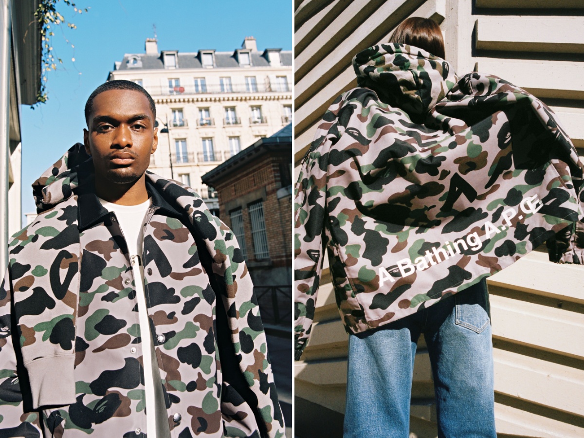 A Bathing Ape®️ Partners With A.P.C For Camo-Covered 'Interaction