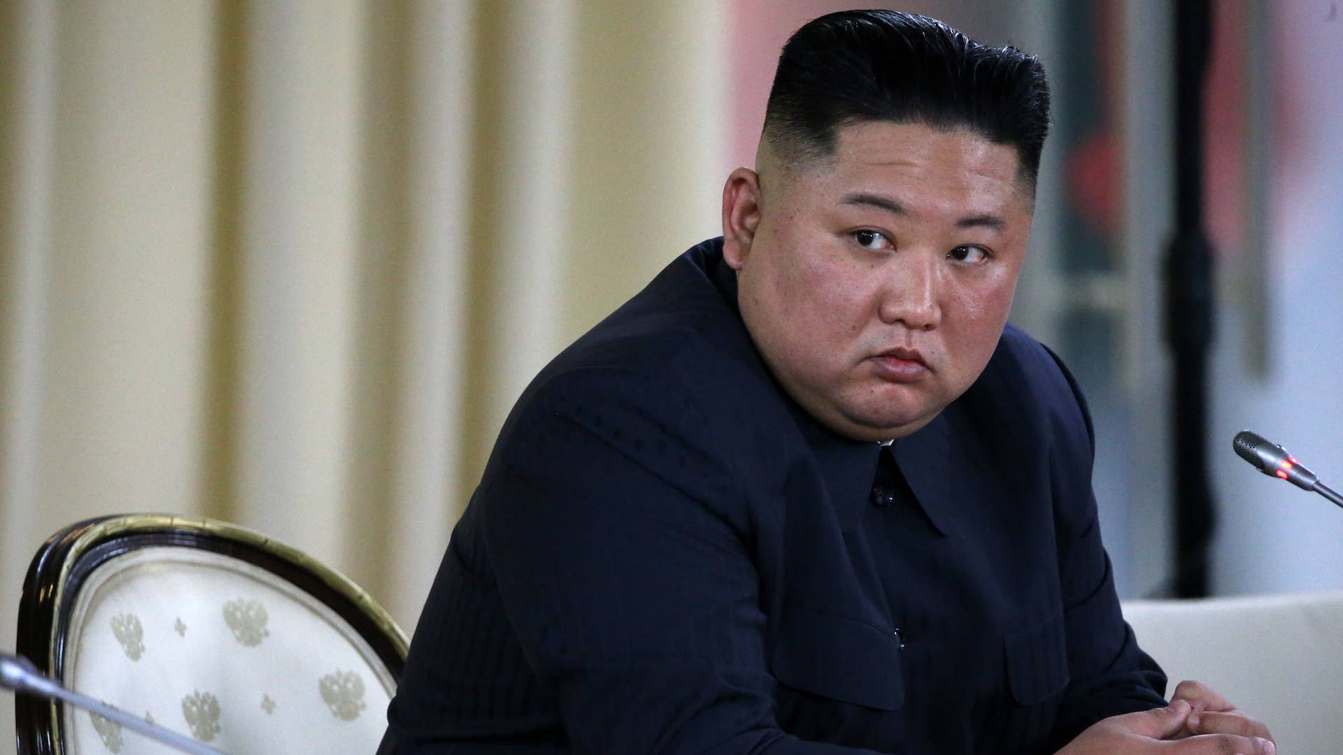 North Korean Leader Kim Jong un speaks during the Russia   North Korea Summit.