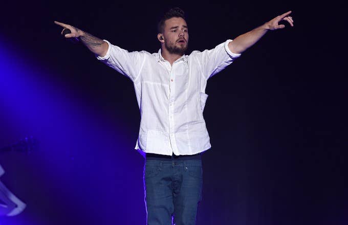 Liam Payne performs at a concert.