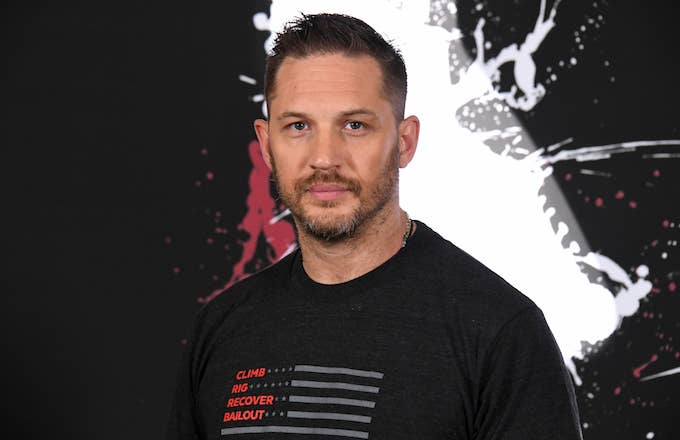 Tom Hardy attends the photo call for Columbia Pictures' "Venom."