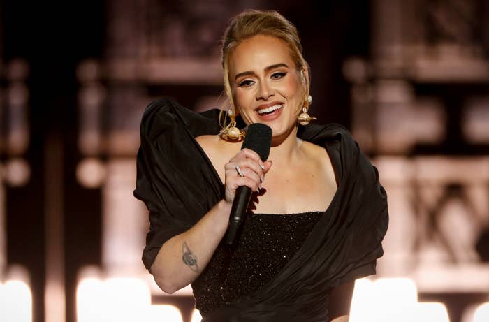 Adele performing on CBS&#x27; primetime special concert in 2021