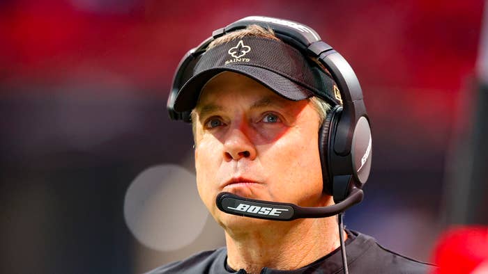 Head coach Sean Payton of the New Orleans Saints