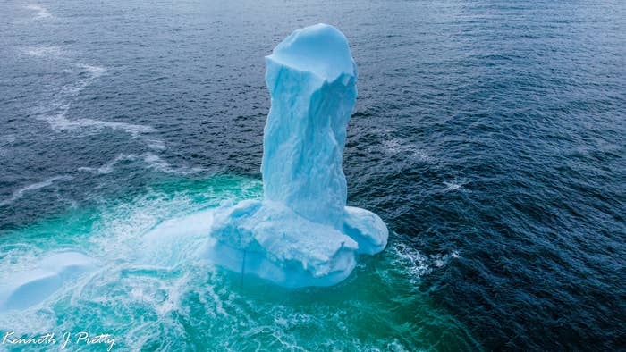 phallic iceberg in newfoundland