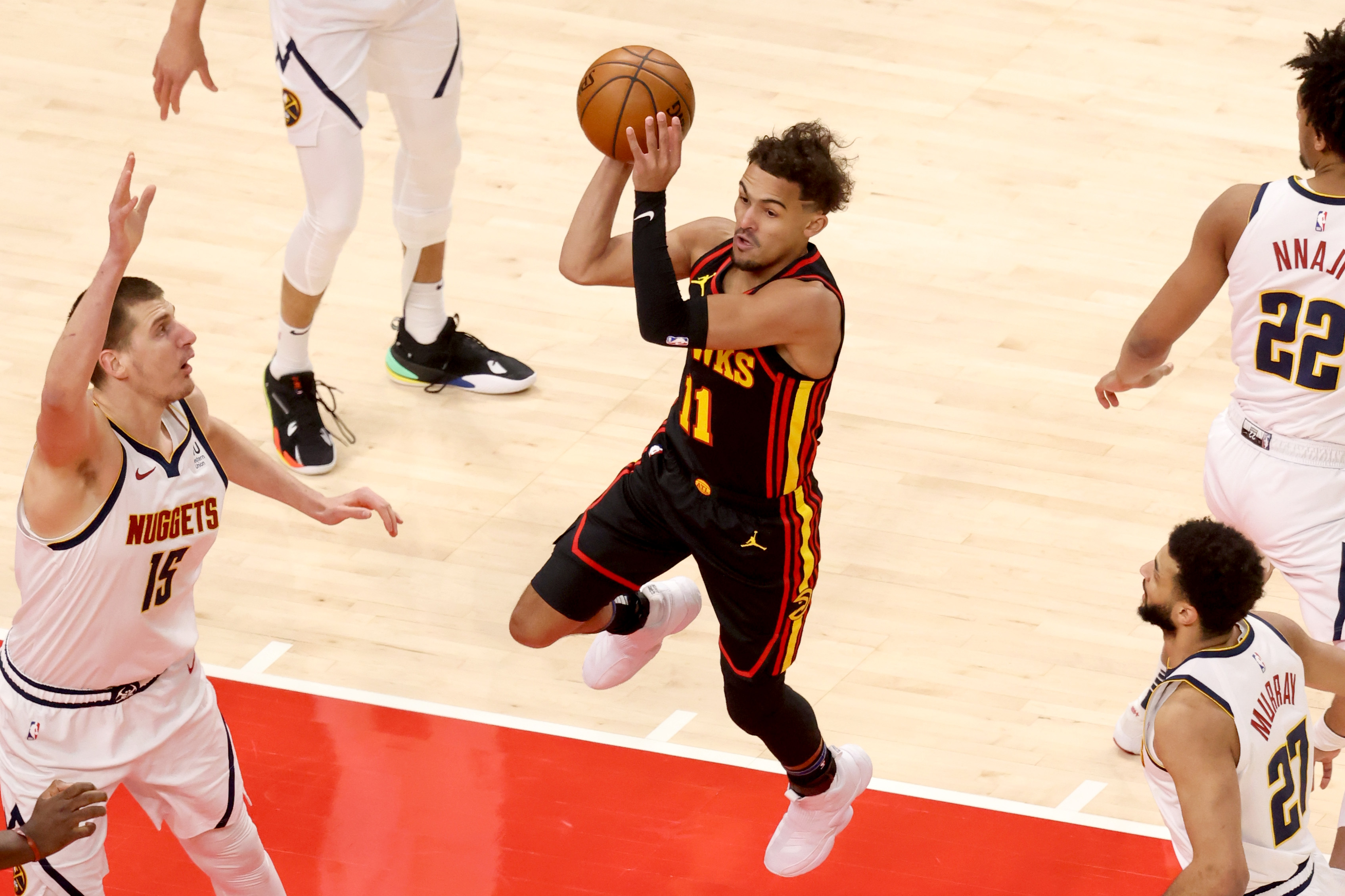 Trae Young Assist Hawks Nuggets 2021