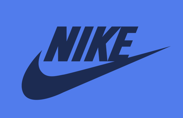 Blue shop nike logo