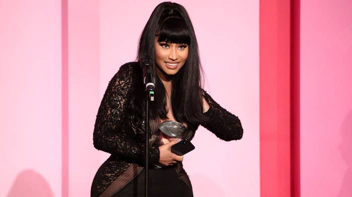 Nicki Minaj accepts the Gamechanger Award onstage during Billboard Women In Music 2019