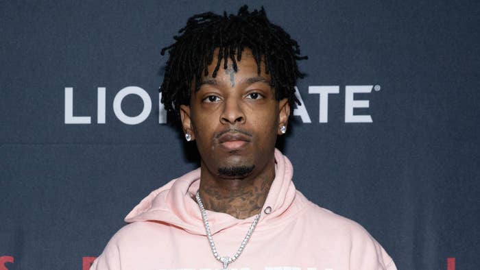 21 Savage is seen at the private screening of &#x27;Spiral&#x27;