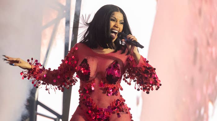 Cardi B performs at the 2022 Wireless Festival