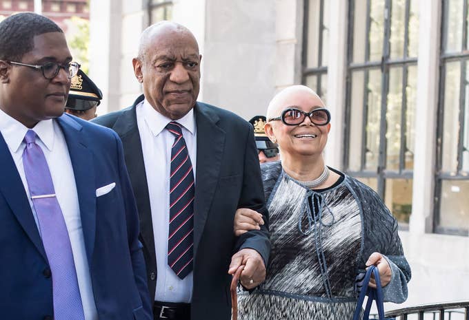 Bill Cosby and Camille Cosby at Bill Cosby Trial at Montgomery County Courthouse