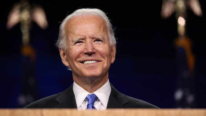Joe Biden delivers his acceptance speech at Democratic National Convention.