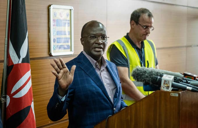 Kenya's Transport Minister James Macharia Give Speech Following Sunday's Crash