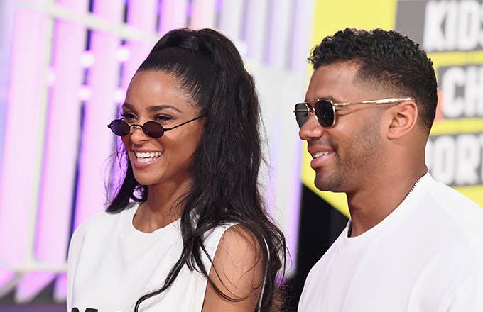 Russell Wilson and Ciara