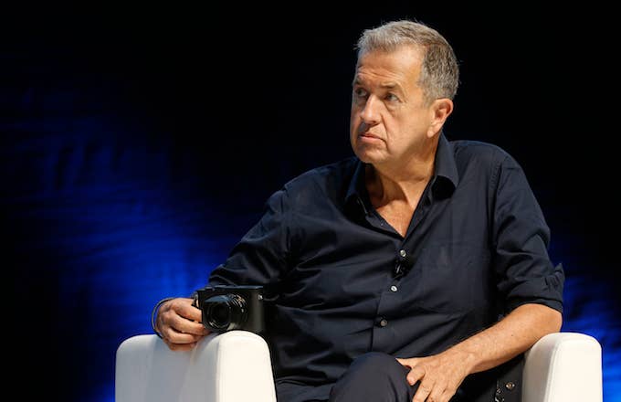 Mario Testino speaking at the Cannes Lions Festival 2017