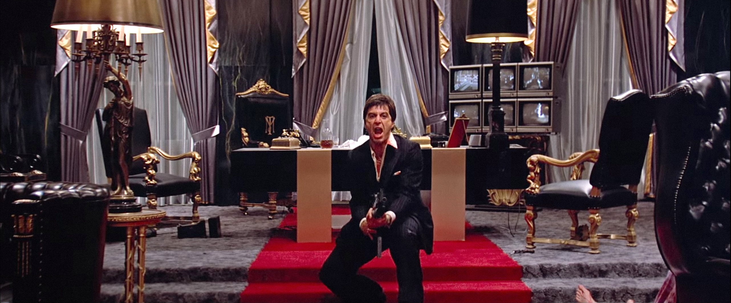 Al Pacino in the movie Scarface.