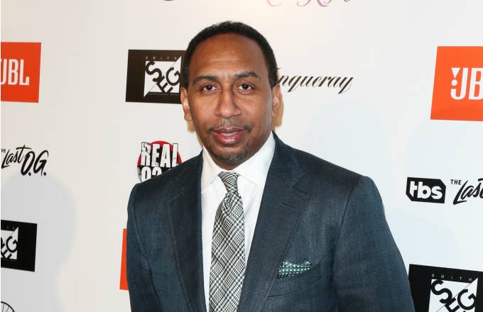 Personality Stephen A. Smith attends Kenny "The Jet" Smith's annual All Star bash