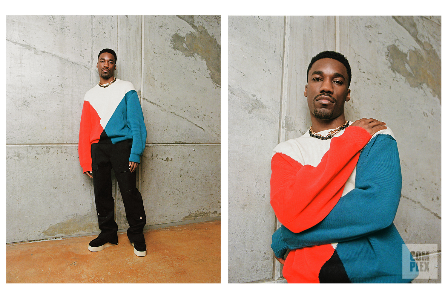 Giveon poses for his Complex interview photoshoot
