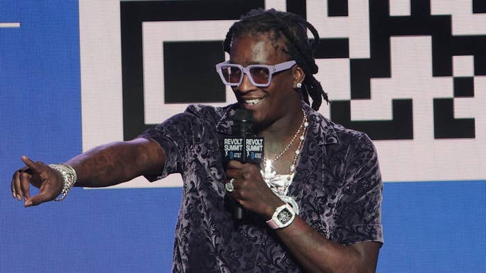 Young Thug attends 2021 Revolt Summit at 787 Windsor