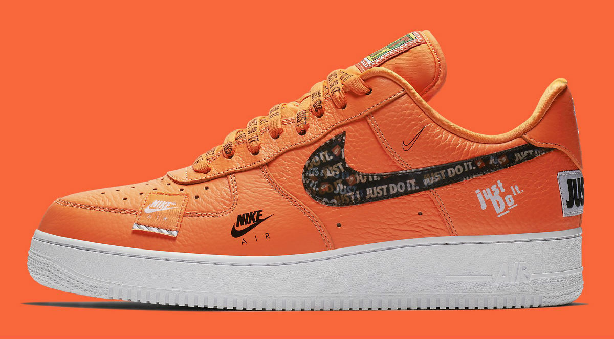 Nike Air Force 1 Low Just Do It Orange Release Date AR7719 800 Profile