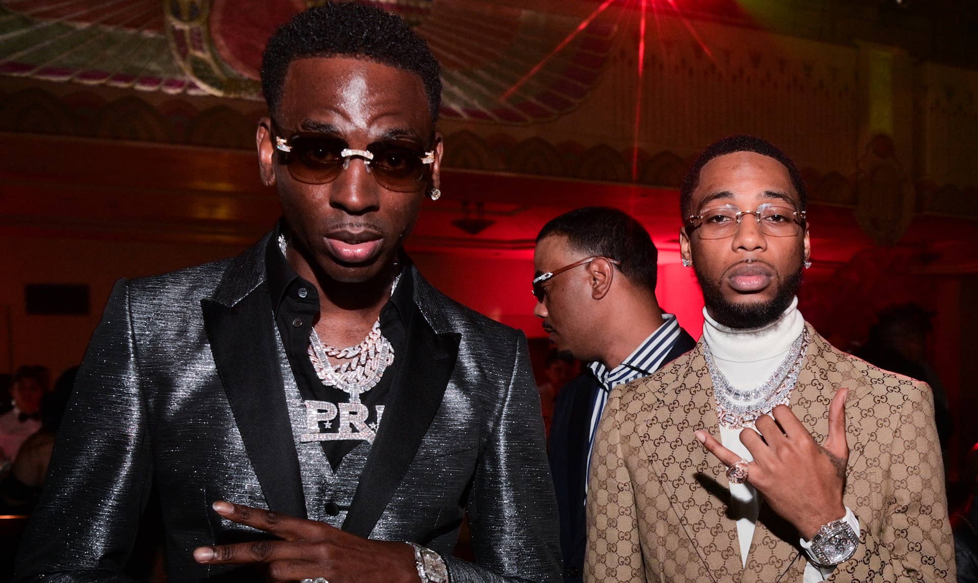 Key Glock and Young Dolph attend Black Tie Affair for Quality Control