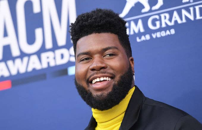 Khalid arrives for 54th Academy of Country Music Awards.