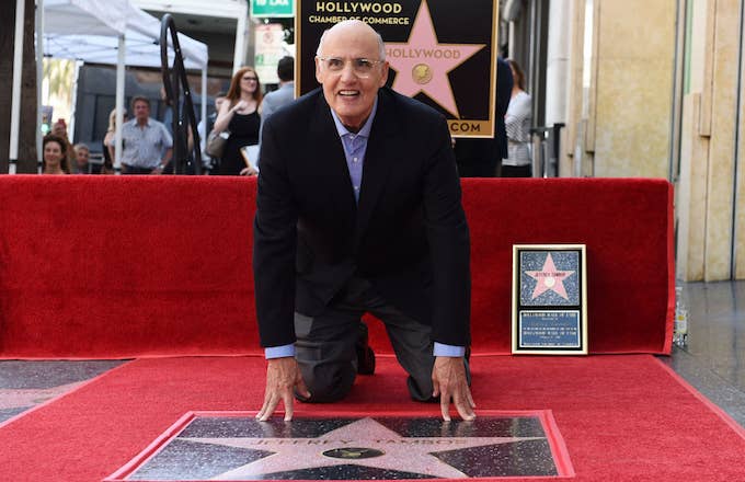 Jeffrey Tambor with his star on the Hollywood Walk of Fame.
