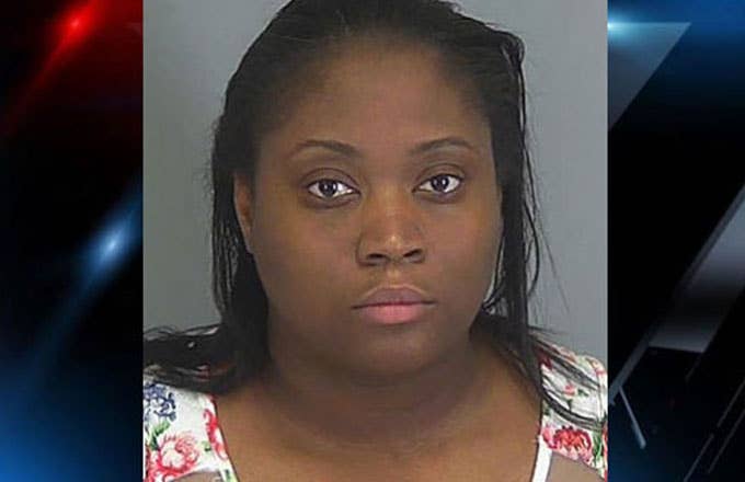 Mugshot of Shontrell Murphy, who is charged with beating her son after a Mother&#x27;s Day card snub.