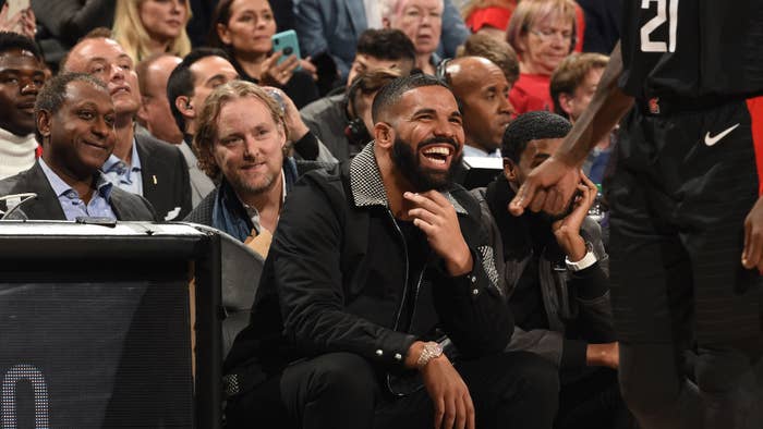 Drake at Toronto Raptors and the LA Clippers game.