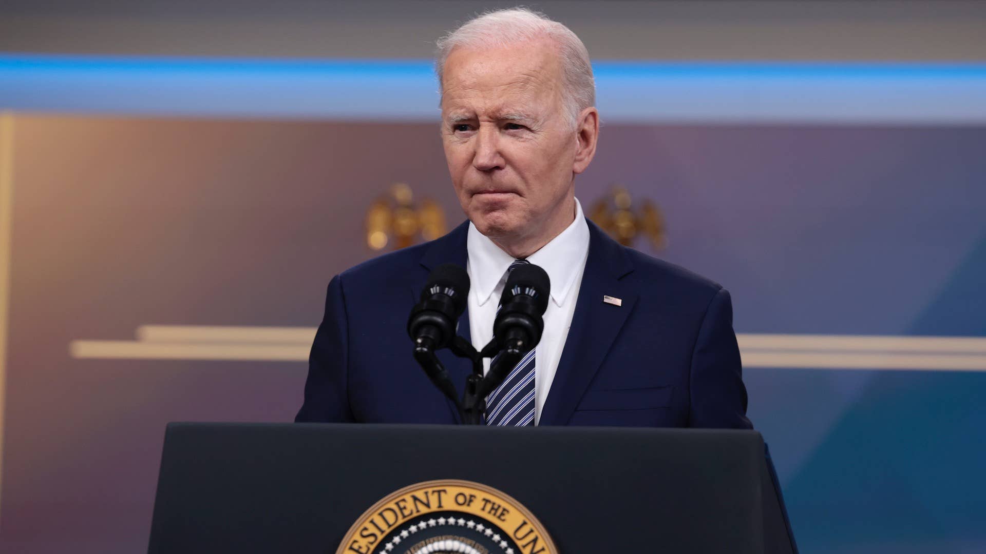 U.S. President Joe Biden delivers remarks on gas prices in the United States