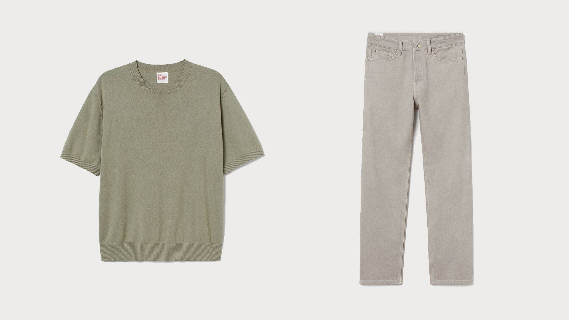 H&amp;M Edition By Hector Bellerin Knit Tee &amp; Loose Jeans