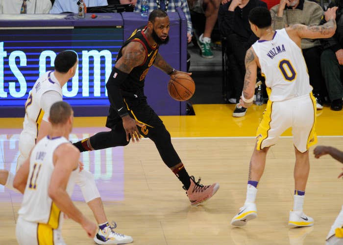 The shorts of the Los Angeles Lakers Just Don worn by LeBron James during  the NBA Summer League 2018