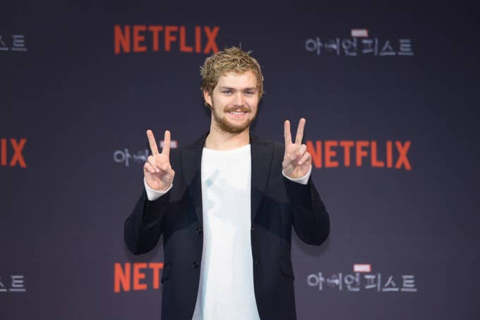 Finn Jones attends a press conference of &#x27;Marvel&#x27;s Iron Fist&#x27;