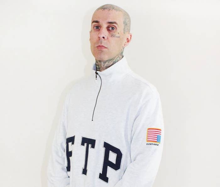 Travis Barker Wearing FTP