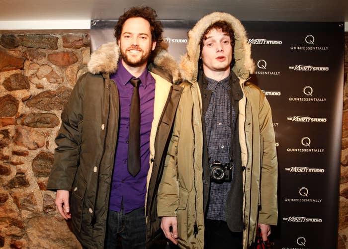 Director Drake Doremus and actor Anton Yelchin attend the Variety Studio at Sundance