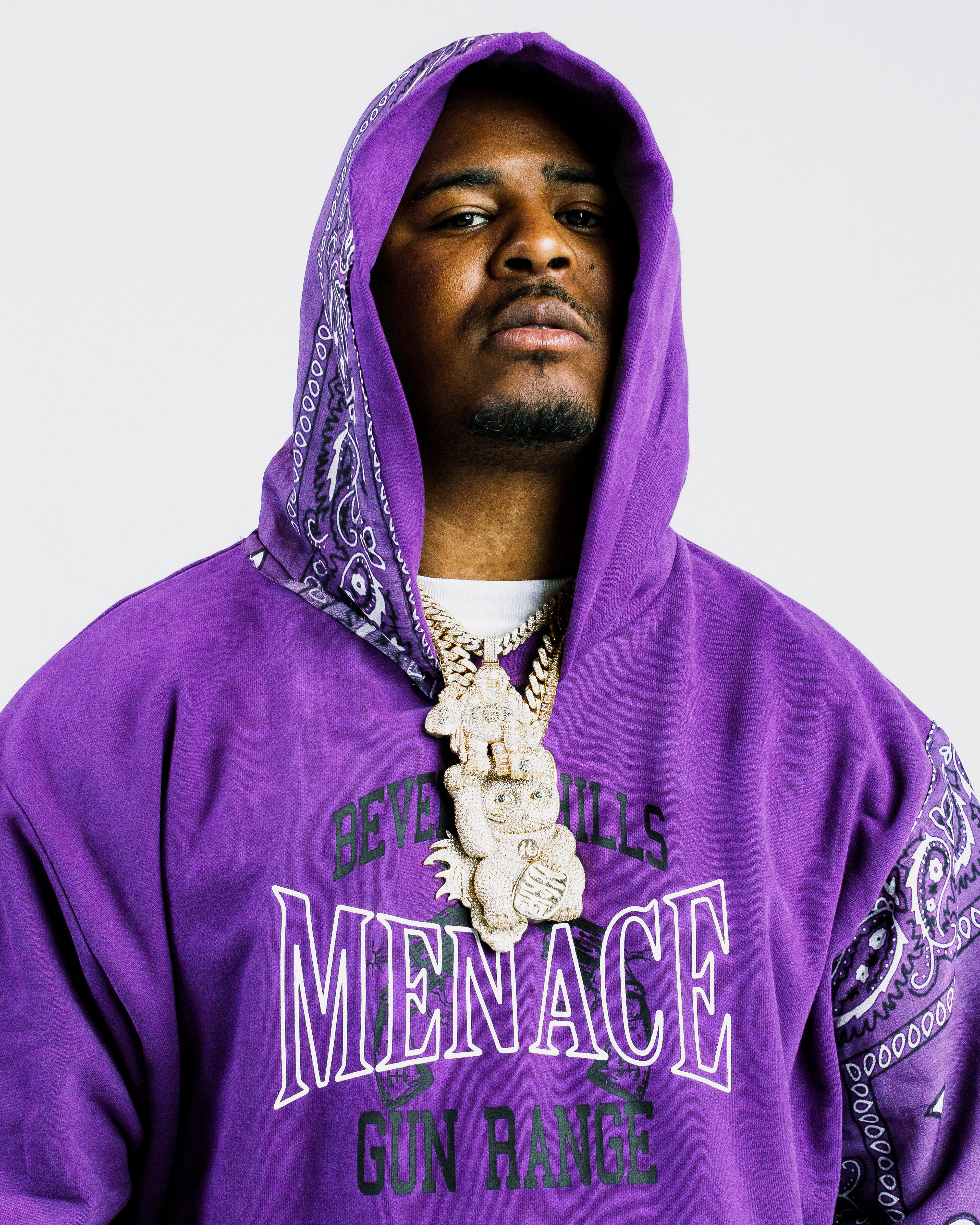 Menace los angeles online bandana hoodie