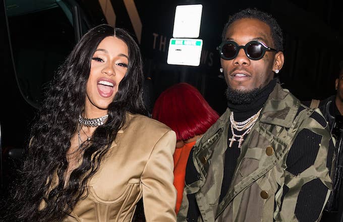 Recording artists Cardi B and Offset