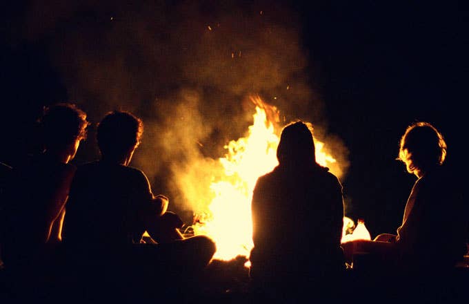Stock image of a bonfire