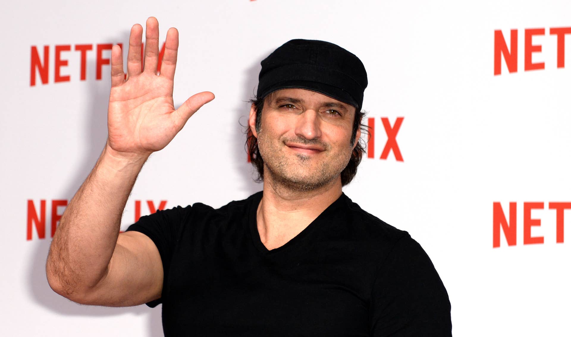 Robert Rodriguez on Netflix carpet