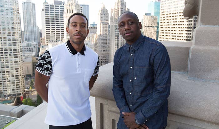 Ludacris and longtime manager Chaka Zulu in Chicago in 2017