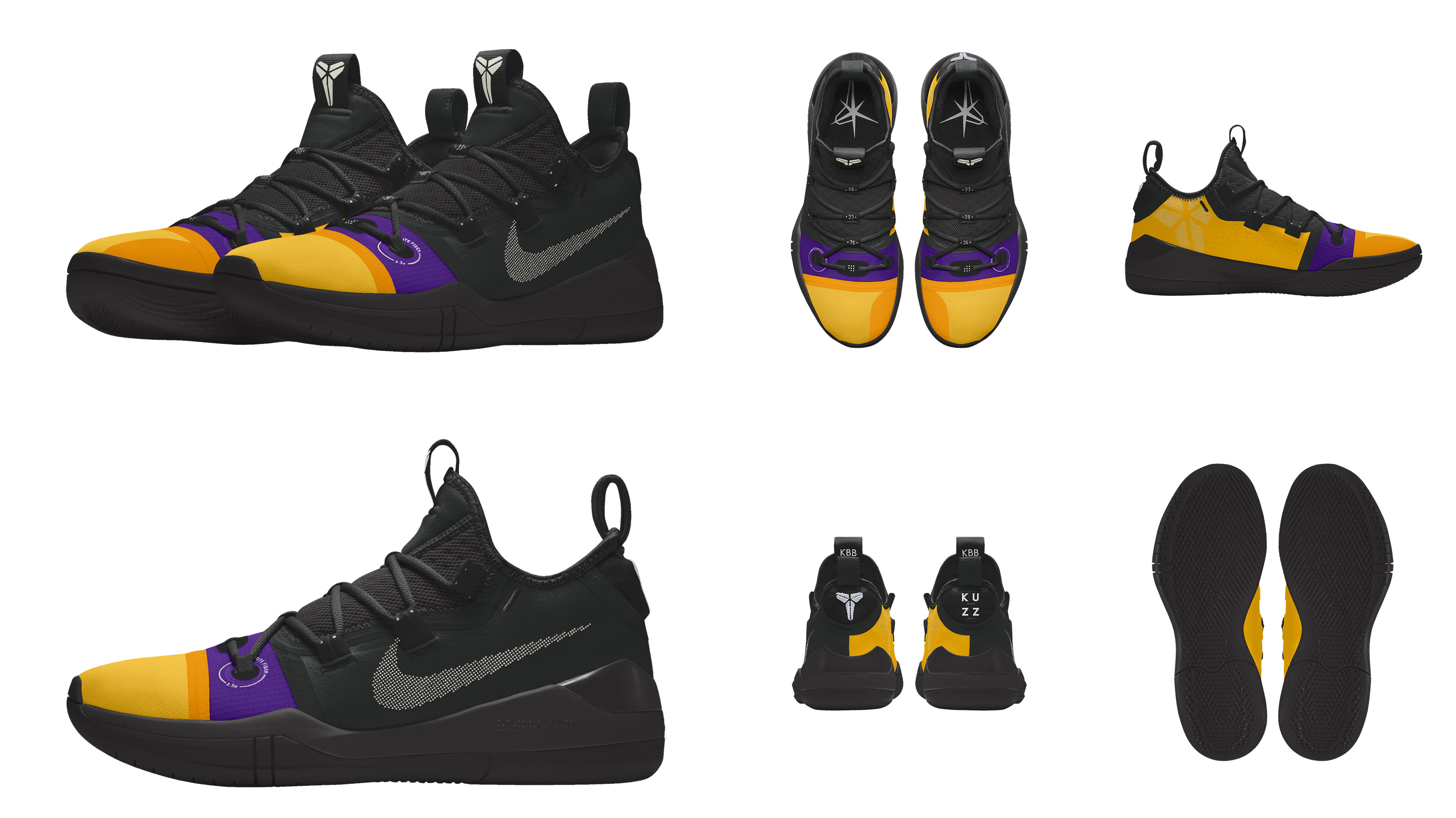 NikeID Kobe A.D. Kyle Kuzma &#x27;Kuzz Control&#x27; PE