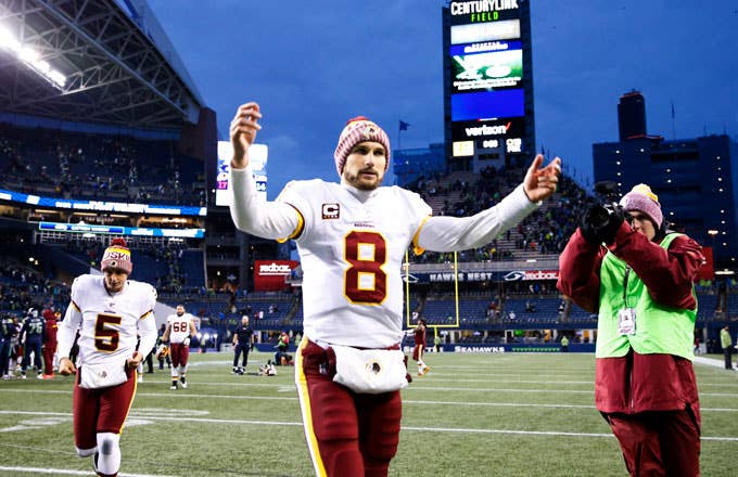 Kirk Cousins after a game at Seattle.