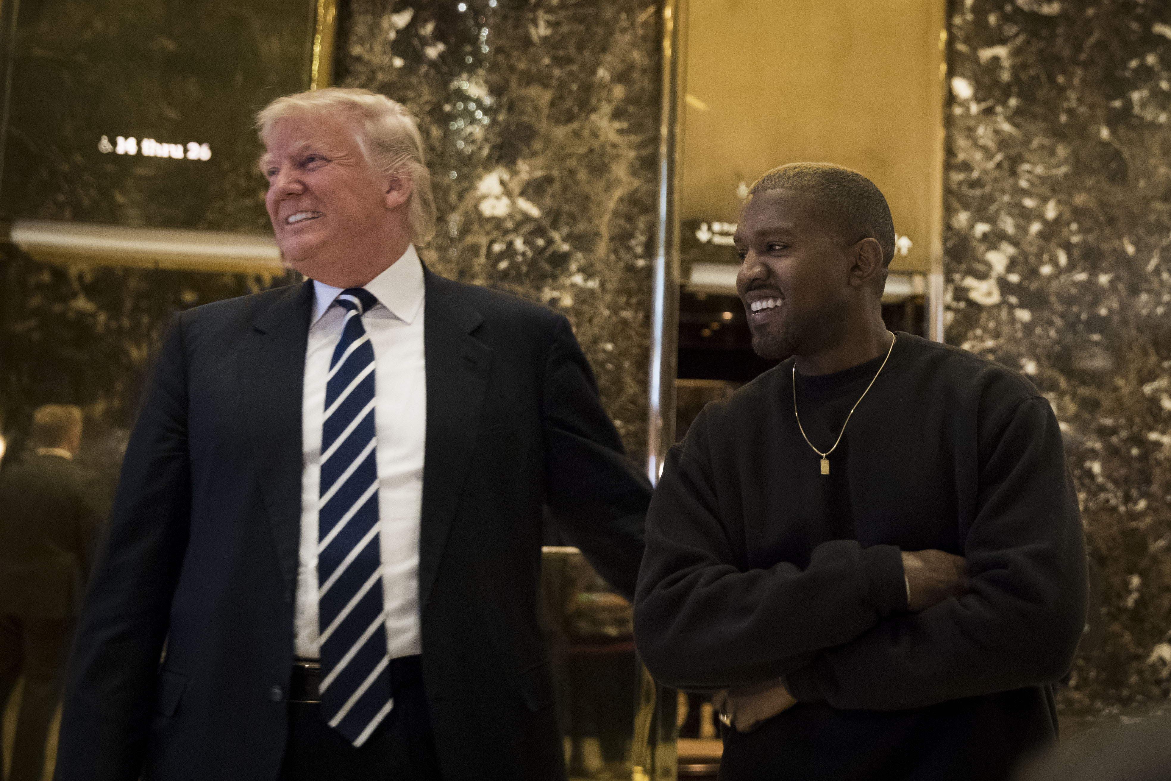 Kanye West and Donald Trump at Trump Tower