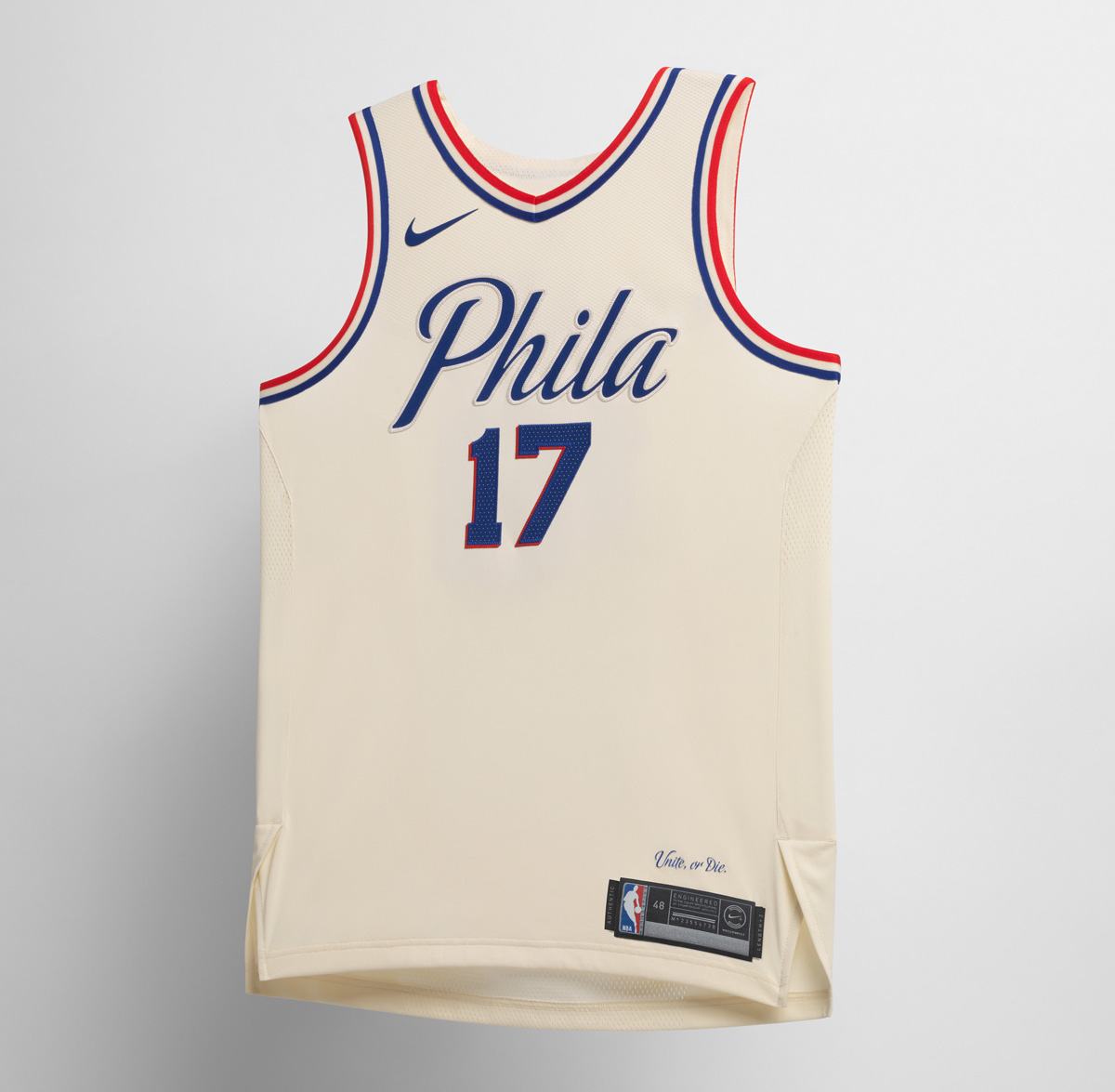 Philadelphia 76ers Home Uniform  Philadelphia 76ers, Nba outfit