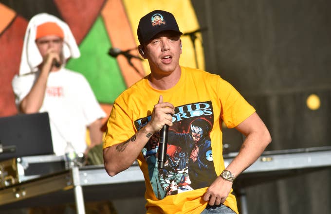 Logic performs during the 2019 New Orleans Jazz &amp; Heritage Festival 50th Anniversary