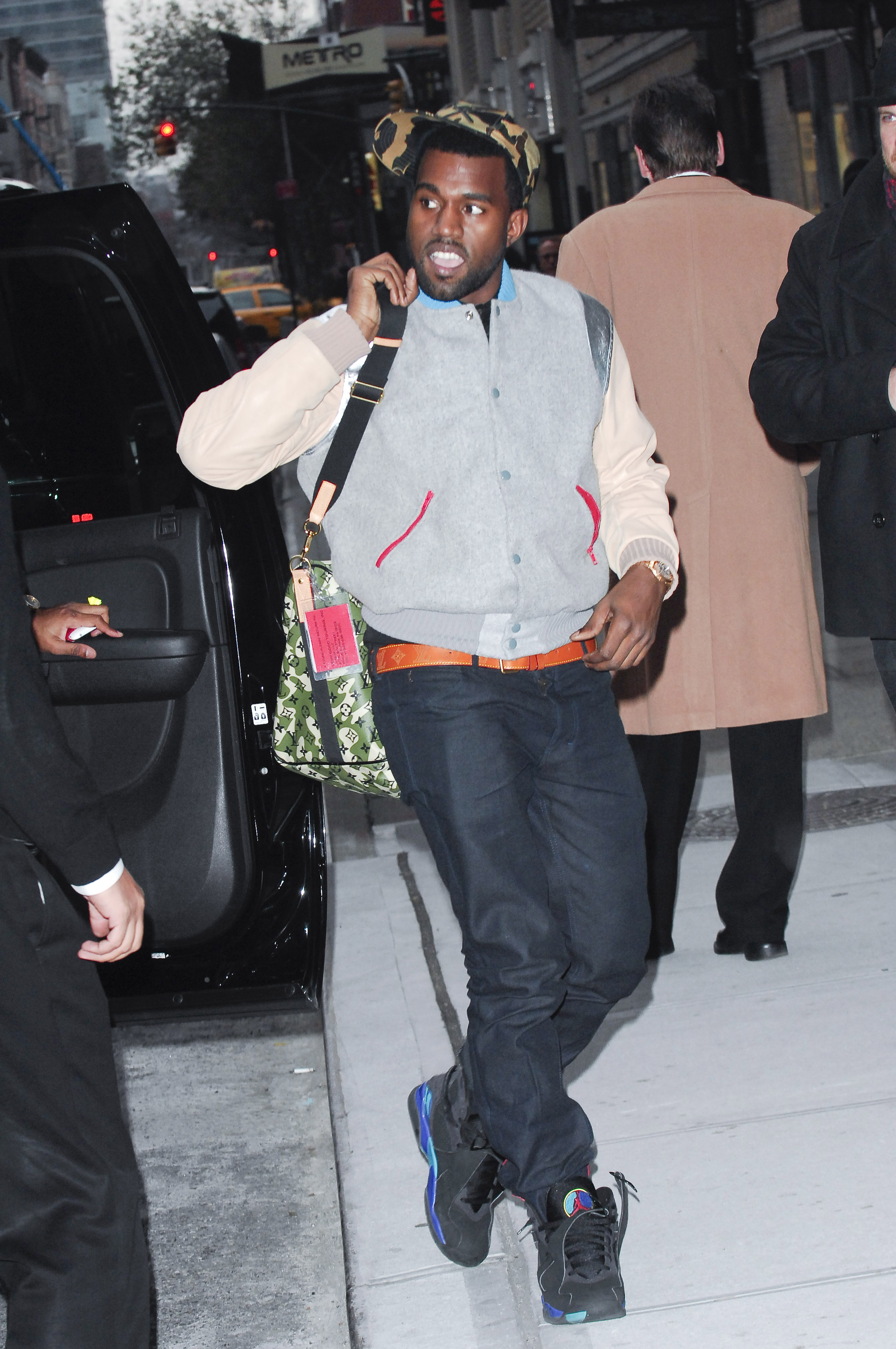 Kanye West wearing a Pastelle jacket