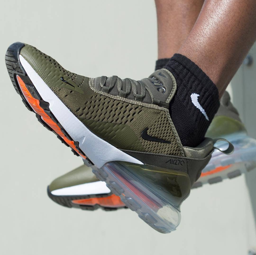 Nike Air Max 270 Olive Release Date AH8050 201 On Foot