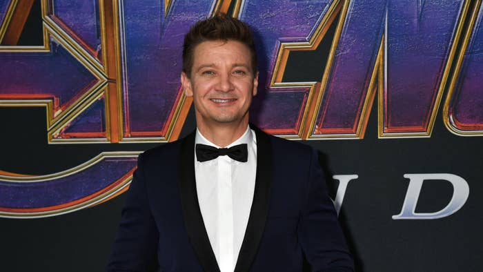 Jeremy Renner attends World Premiere of &quot;Avengers: Endgame&quot; at Los Angeles Convention Center.