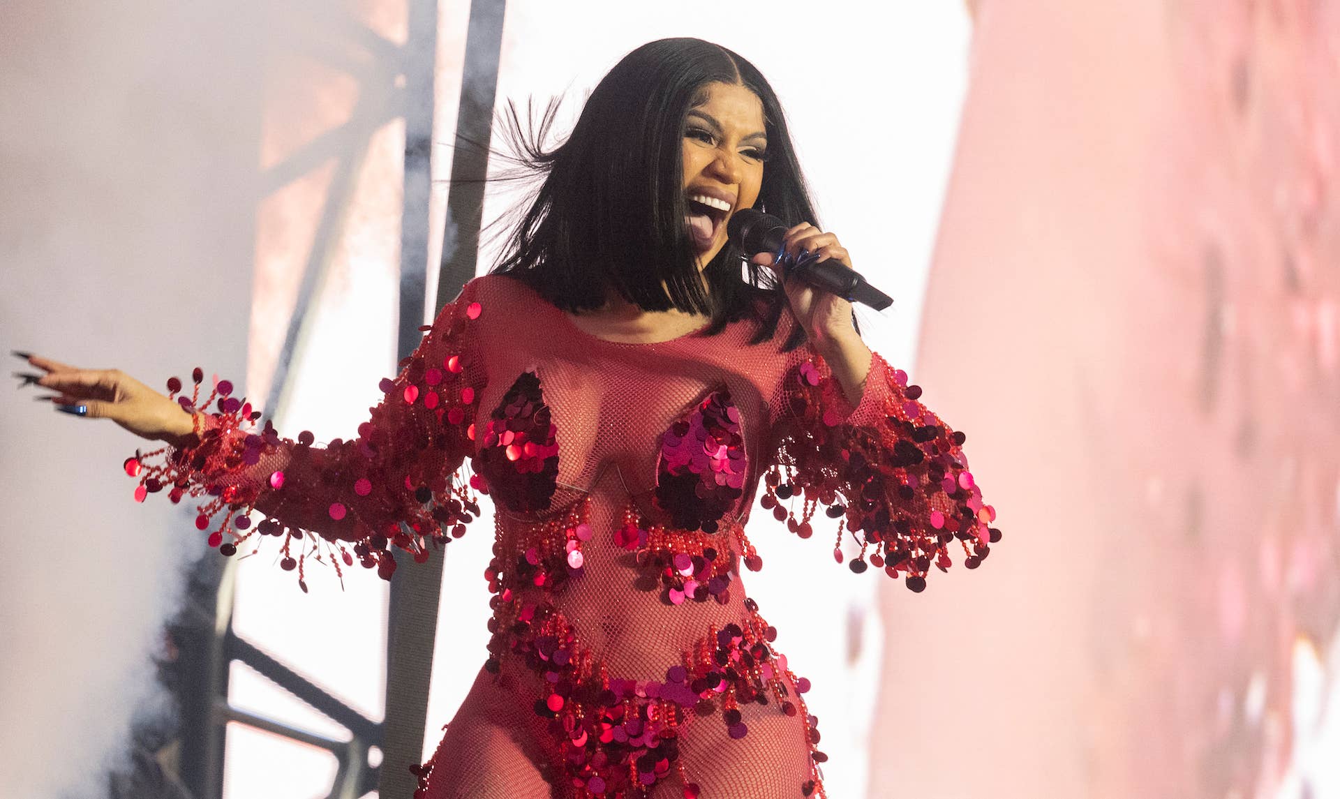 Cardi B performs at the 2022 Wireless Festival